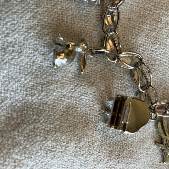 Vintage Sterling Silver Charm Bracelet with Charms - Picture 7 of 7